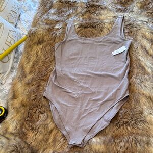 Gap Women's Bodysuit One Piece in Taupe Posh Show